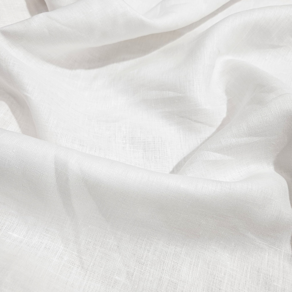 Linen White Dyed Fabric