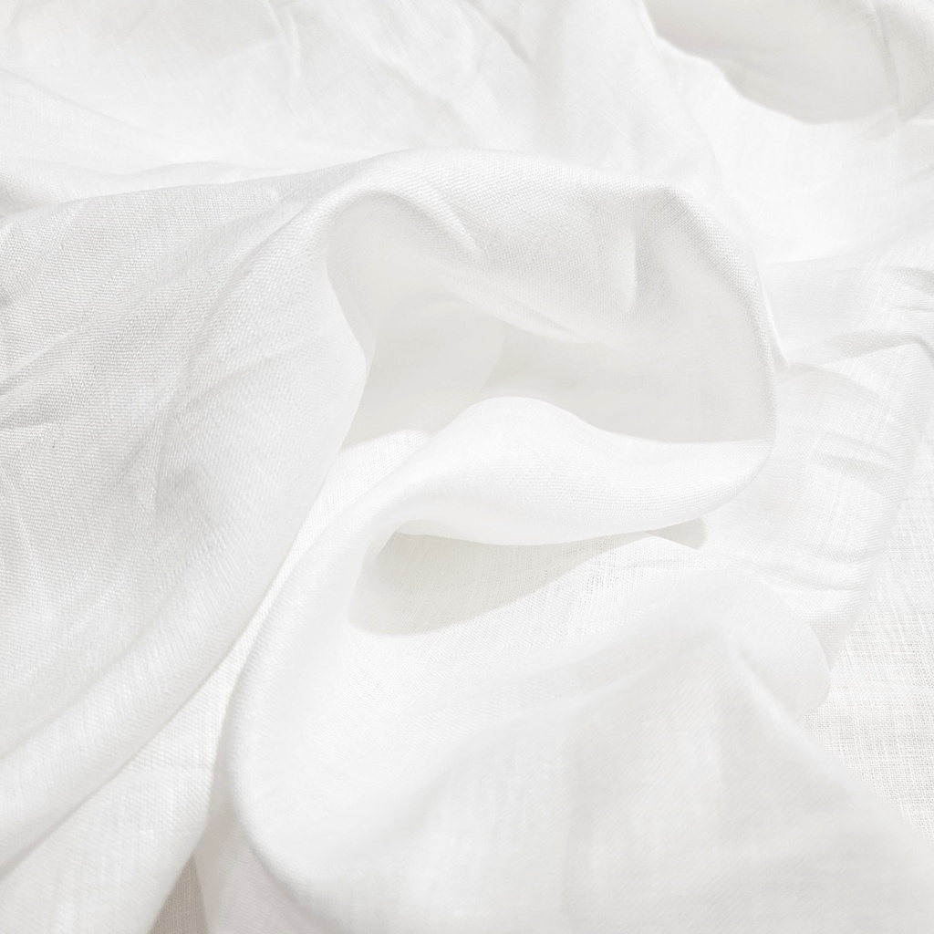 Linen White Dyed Fabric
