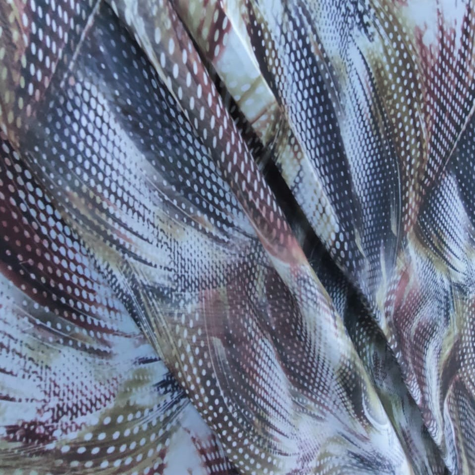 Print On Poly Flat Chiffon Woven Fabric#33