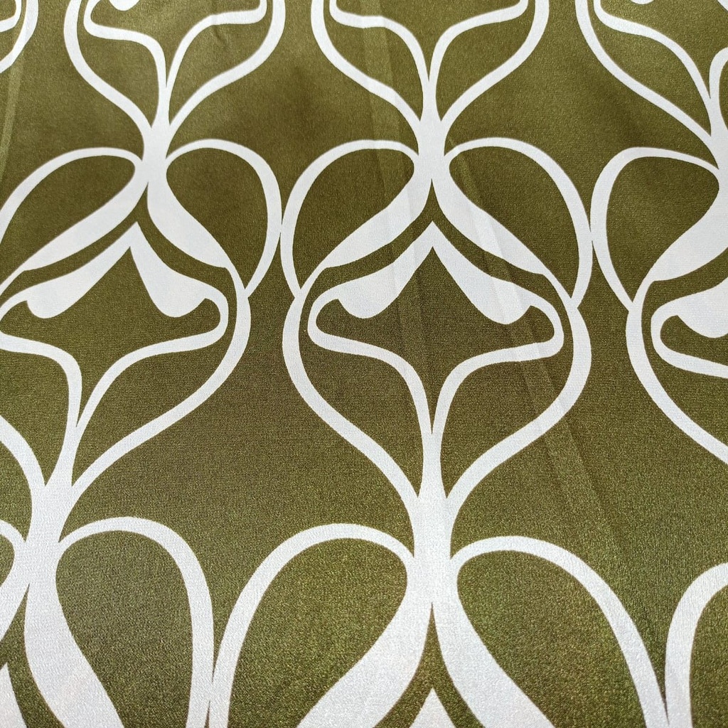 Green Base Art Print On Satin Lycra S24 SLPS04