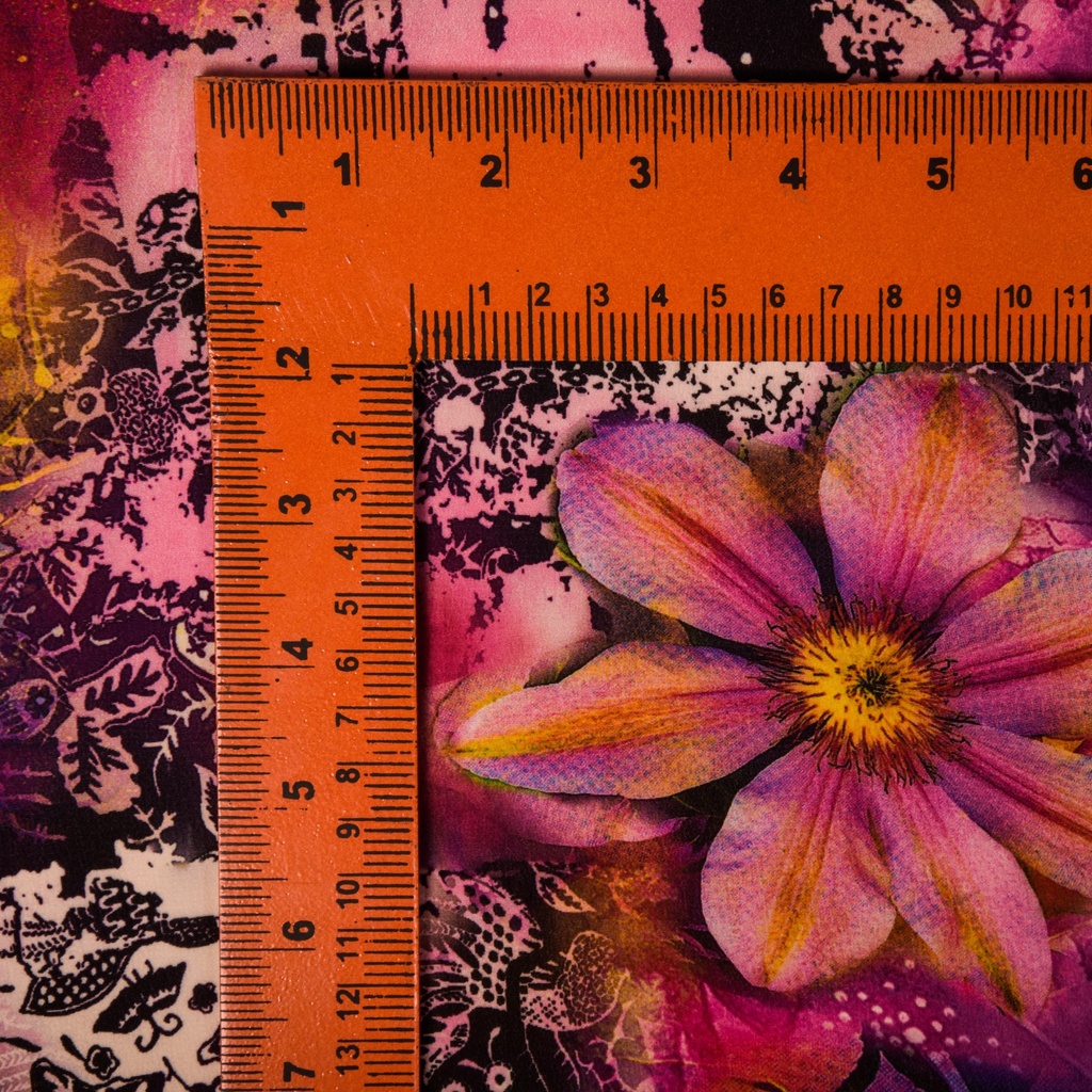 Print On Silk Crepe Fabric