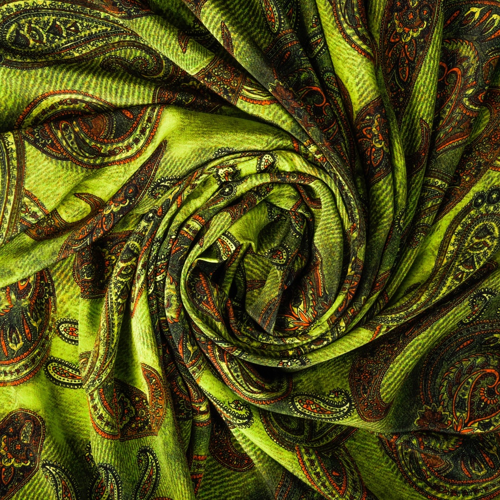 Print On Silk Crepe Fabric#08