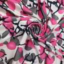 Paint Splash Print On Dutchess Satin Fabric