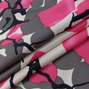 Paint Splash Print On Dutchess Satin Fabric