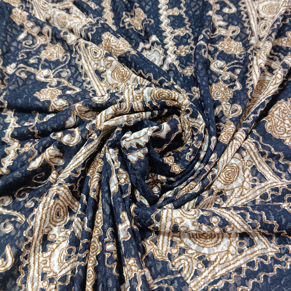 Abstract  Print on  Flat Chiffon S23-FCP02