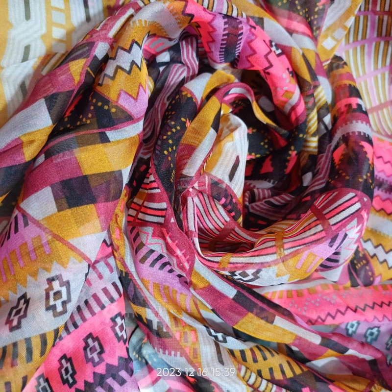  Print On Flat Chiffon 