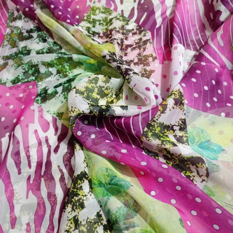  Print On Flat Chiffon 