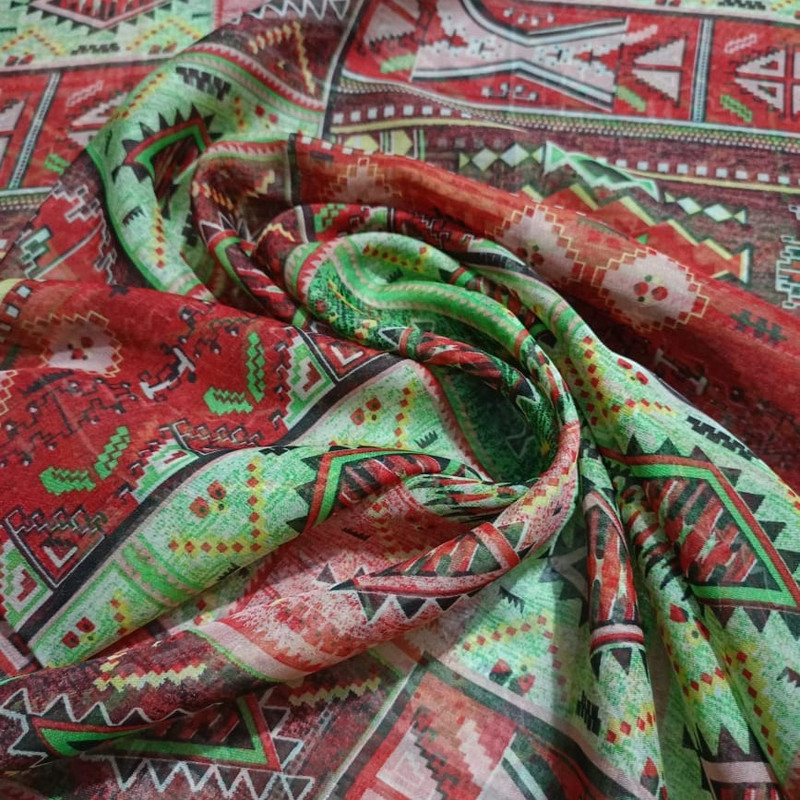  Print On Flat Chiffon 