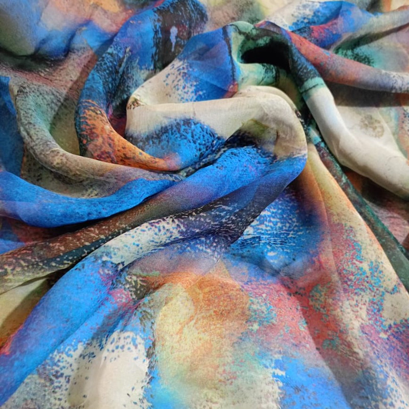  Print On Flat Chiffon 