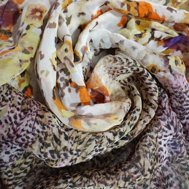  Print On Flat Chiffon 