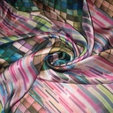 Club Print On Habutai Satin