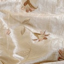 Lily Floral Prints On Embroidered Taffeta