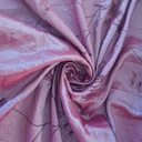 Wheat Floral Prints On Embroidered Taffeta