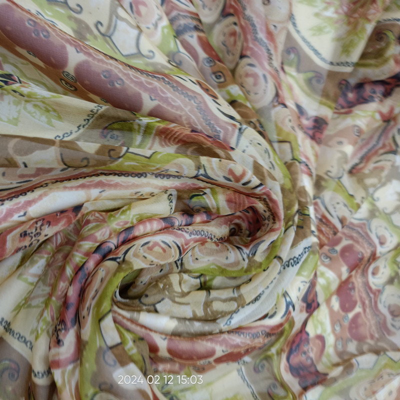  Print On Silk Chiffon S23-SCPS278