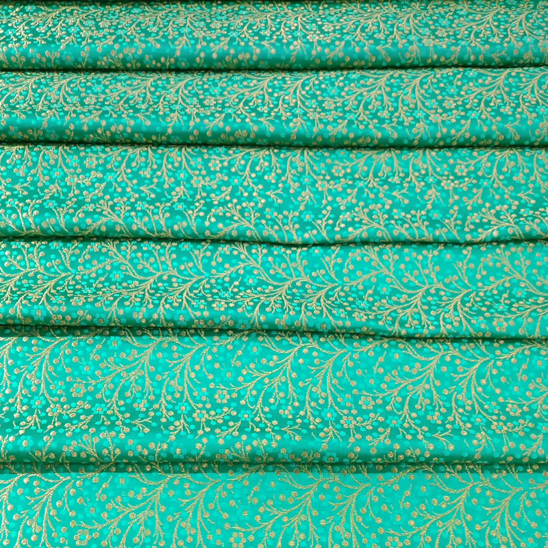Aqua Print On Chinese Jacquard S24 CJPA01