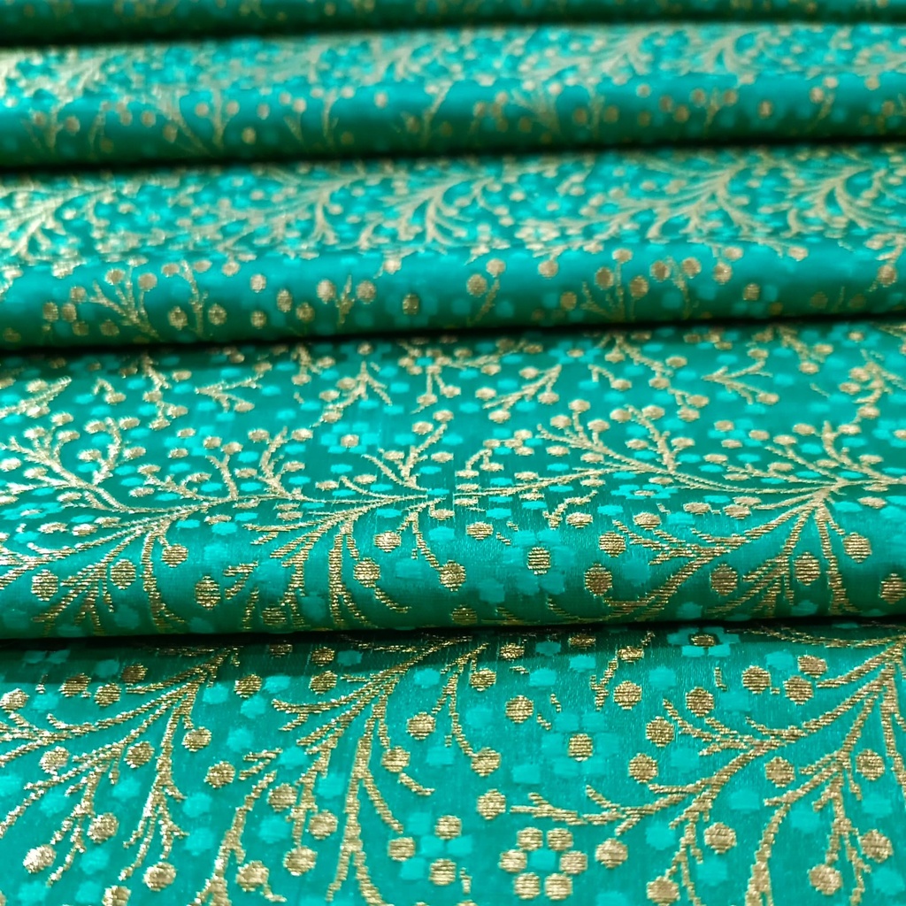 Aqua Print On Chinese Jacquard S24 CJPA01