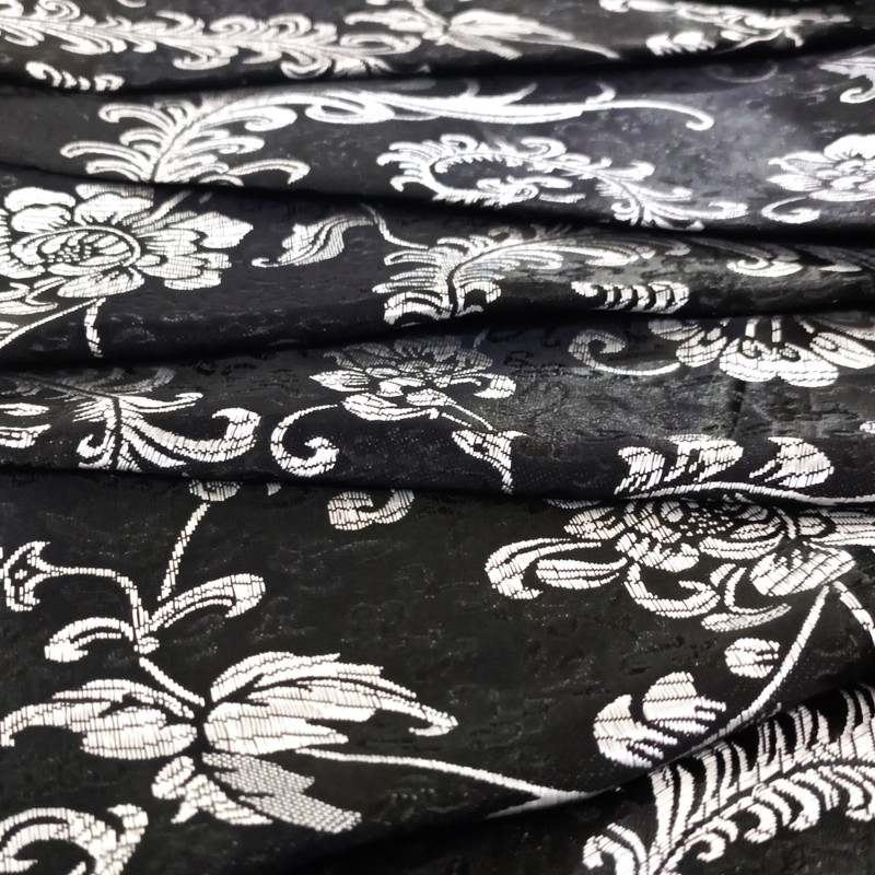 Aqua Print On Chinese Jacquard S24 CJPA12