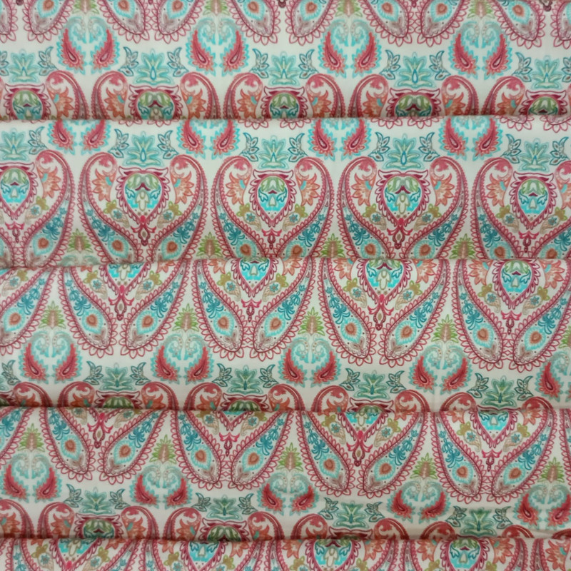 Royal Pot Paisley Print On Parsi Boski S24 PBPS11