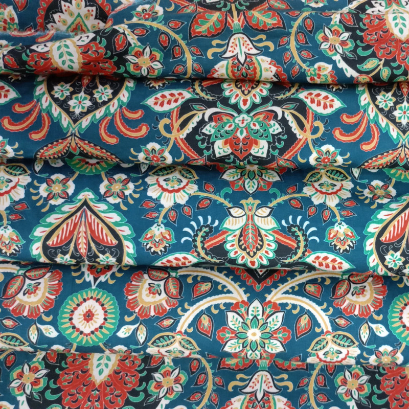 Kolam Art Print On Parsi Boski S24 PBPS46