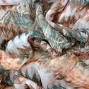 Multi Colour Chevron Print On Flat Chiffon S23 FCPS255
