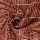 Red Check Black Spot Print On Twill Satin S23-TSPS03