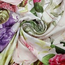 Botenic Rose Garden Print On Korean Satin SS22A KSPA12