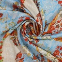 Wall Floral Print On Korean Satin S22N SS22N KSPB06