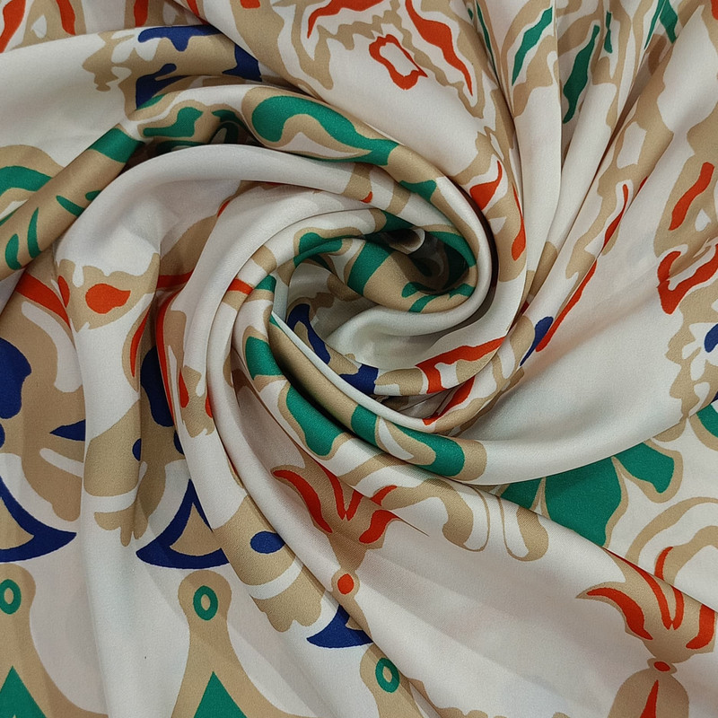 Ancient Bohemian Print On Korean Satin SS22N KSPB21