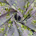 Leaf In Pond Print On Korean Satin SS22N KSPB62