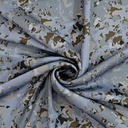 Brush Artwork Print On Korean Satin SS22N KSPB64