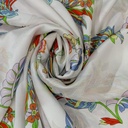 Pot Floral Print On Korean Satin SS22N KSPB88