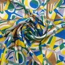 Illusion Art Print On Korean Satin SS22L KSPL08