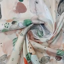 Stone Art Print On Korean Satin SS22L KSPL22