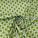 Green Abstract Print On Korean Satin SS22L-KSPL45
