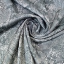 Black Snake Skin Print On Korean Satin SS22L KSPL50