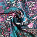 Fussia Bohemian Print On Korean Satin S23-KSPS07