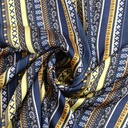 Bohemian Print On Korean Satin S23 KSPS29