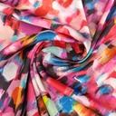 Brush Art Print On Korean Satin S23-KSPS70