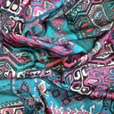 Fussia Bohemian Print On Korean Satin S23-KSPS07