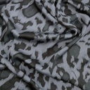 Black And White Leopard Print On Korean Satin S23-KSPS17