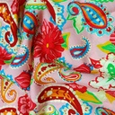 Multi Colour Paisley Flower Parsi Boski Print S24 PBPS54