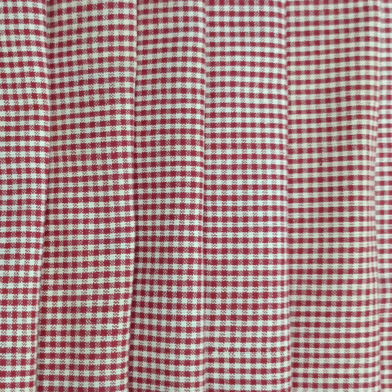 Cotton Red & White Check Y/D Fabric