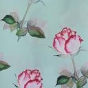 Sky Blue Base Garden Print On Royal Georgette SS22A RGPA41