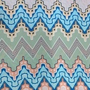 Zig Zak Artwork Print On Royal Georgette SS22L RGPL13