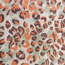 Red & Black Jaguar Print On Royal Georgette SS22L RGPL24