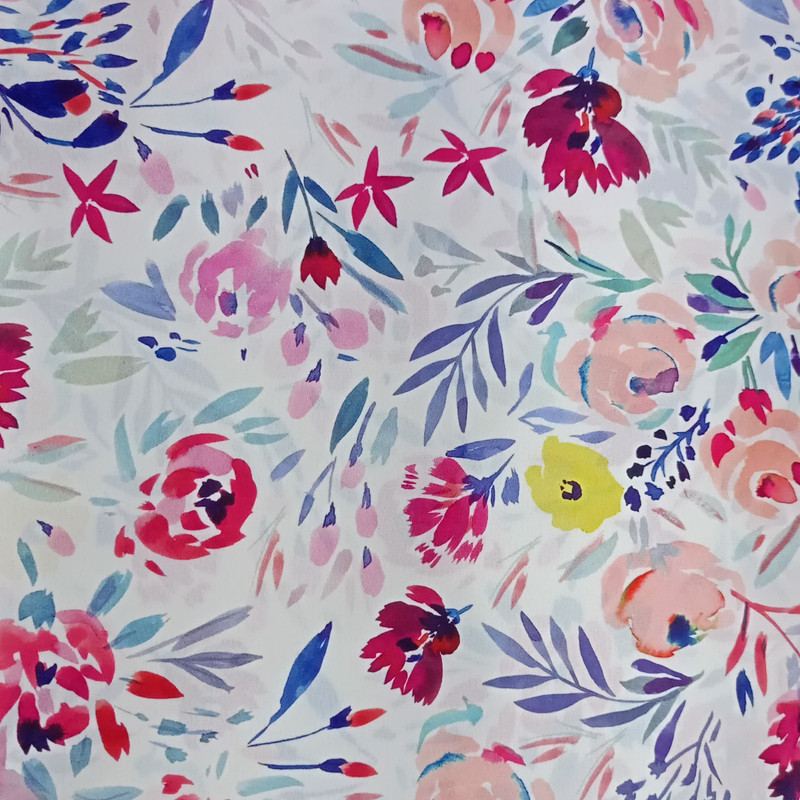 Rose Floral Print On Royal Georgette SS22L-RGPL28