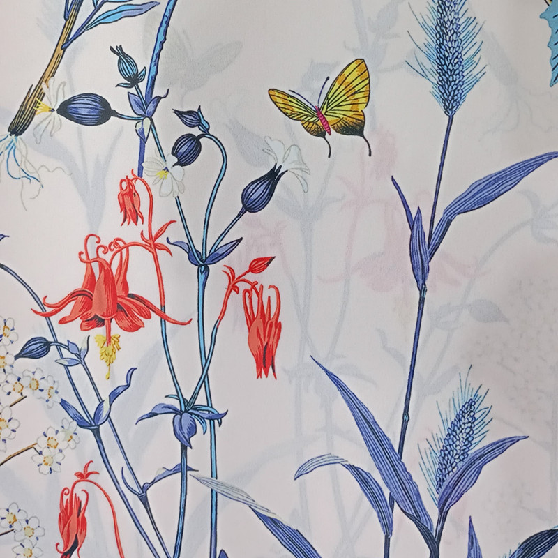 Wild Flowers Print On Royal Georgette SS22L RGPL36