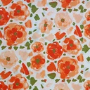 Red Flower White Base Print On Royal Georgette SS22N RGPB50