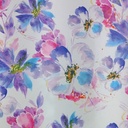 Ocean Flower Garden Print On Royal Georgette SS22A-RGPA37