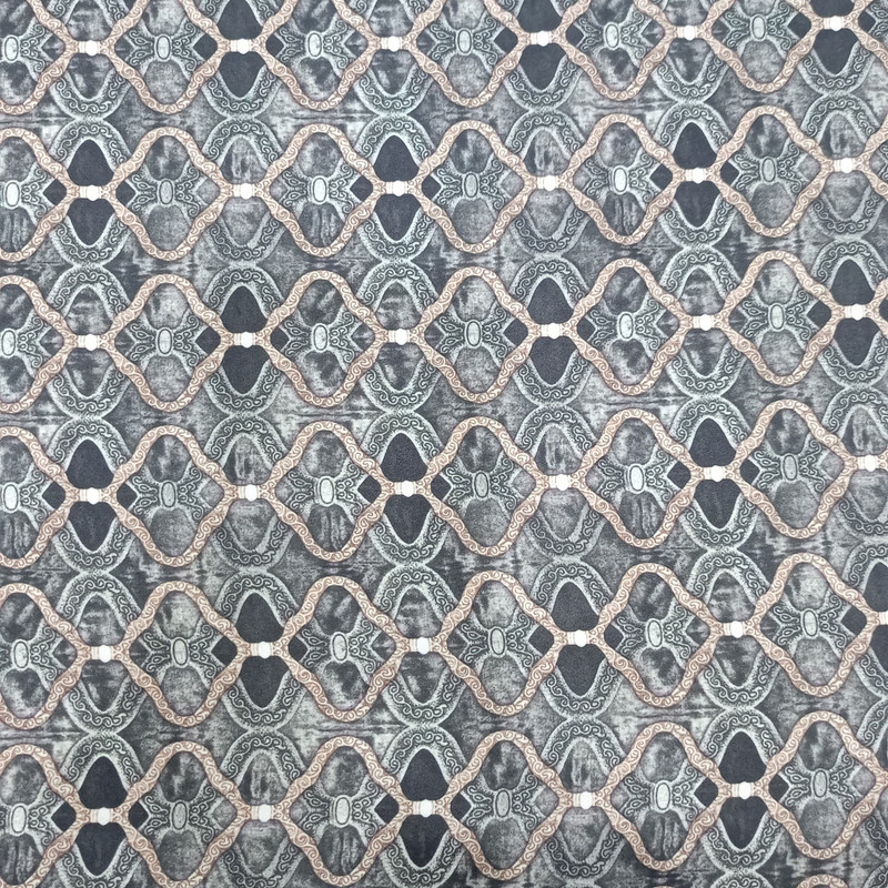 Ogee Blue Print On Royal Georgette SS22N RGPB84